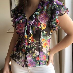 NWT Ralph Lauren Floral top